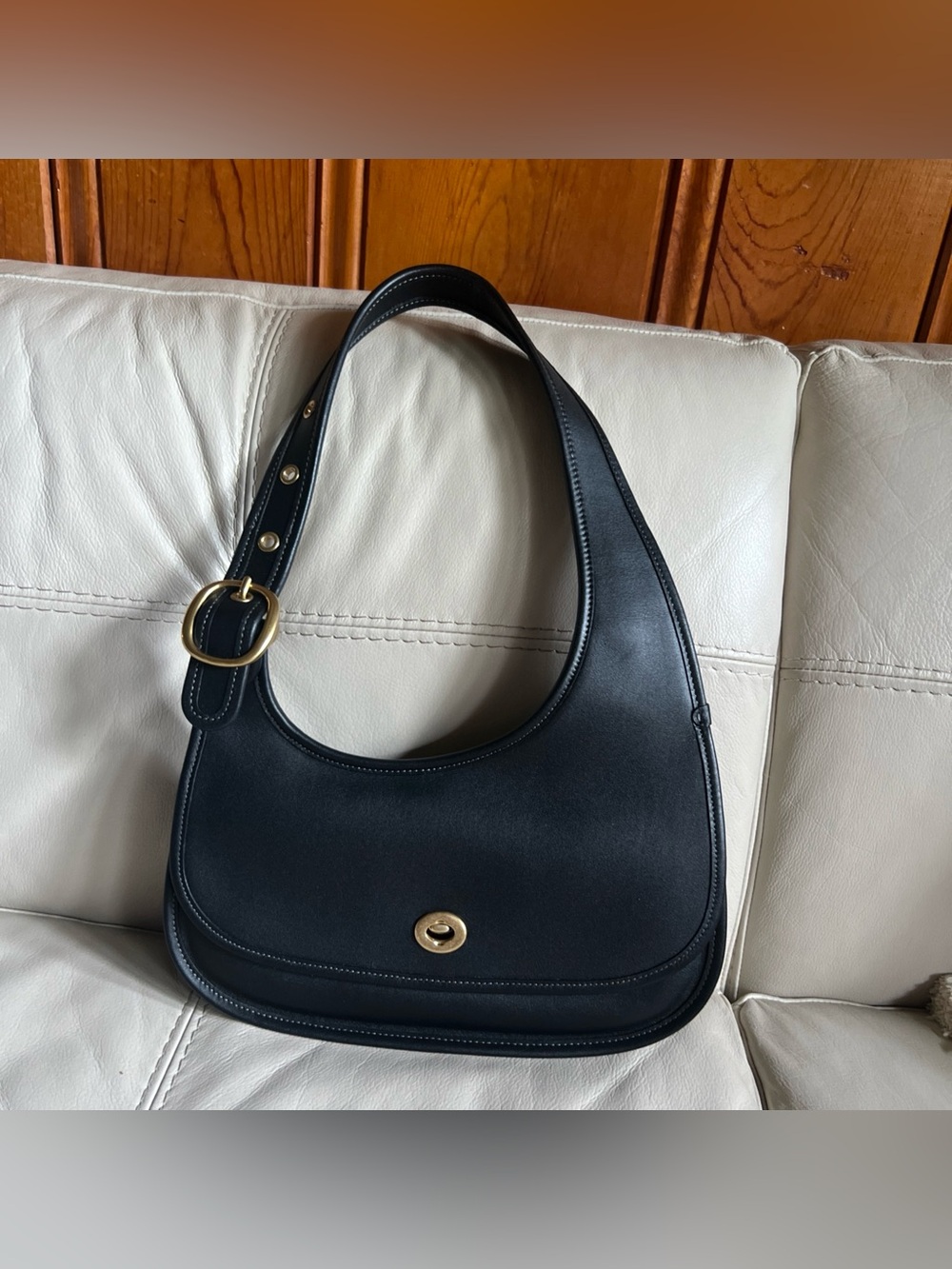 Coach Black Shoulder Bag with Gold Hardware - Picture 2 of 11